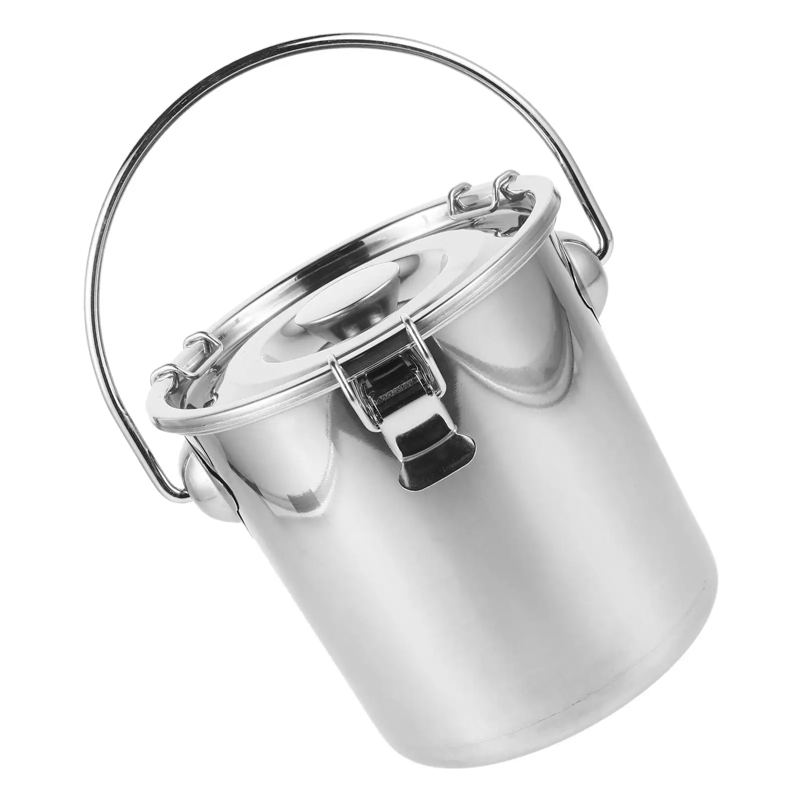 

Stainless Steel Sealed Bucket Airtight Container for Coffee Beans Grounds Travel Outdoor Portable Storage Canister