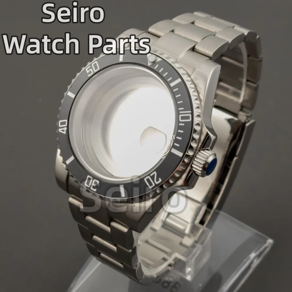 

40mm NH35 Watch Case Sapphire Glass for SUB GMT Yacht NH34 NH35 NH36 movement 28.5mm Dial Oyster Bracelet Strap Water Resistant