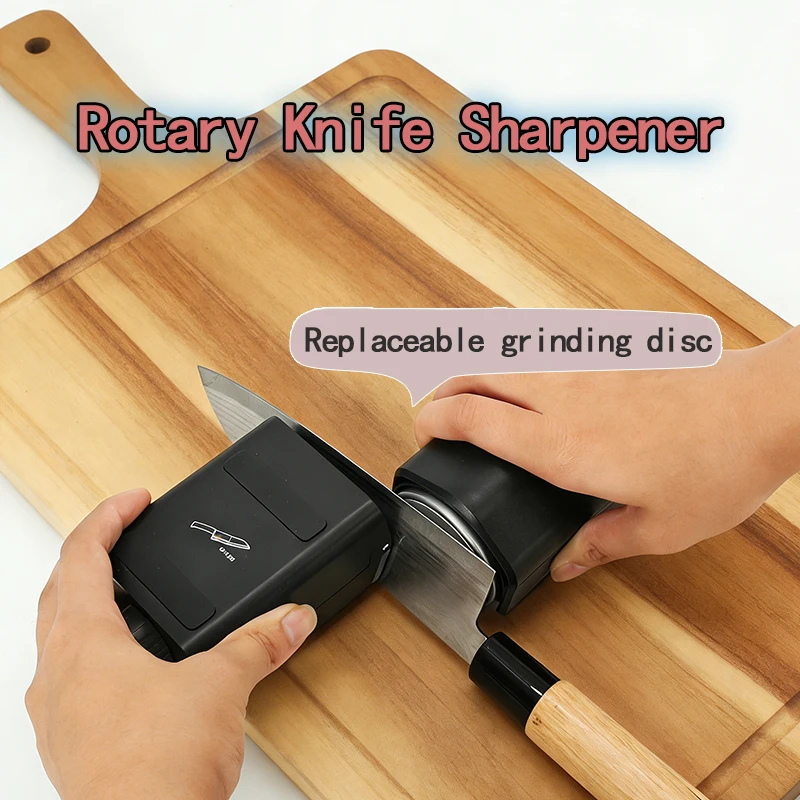 

New Pro Kitchen Knife Sharpener Magnetic Angle Adjustable Double-Sided Diamond Stone Roller Sharpening Tool for Chef Knives Scis