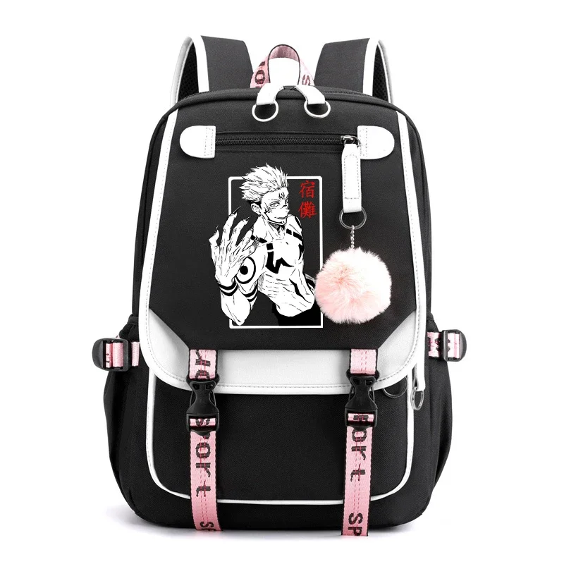 

Anime ryomen Sukuna print bookbag backpack woman daypack teen boy girl bags laptop/travel bags