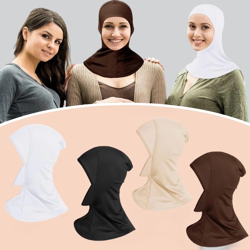 

Комплект из 4 шт. мусульманских эластичных тюрбанов-шалей с полным покрытием головы и шеи для женщин. Высококачественные и комфортные материалы.