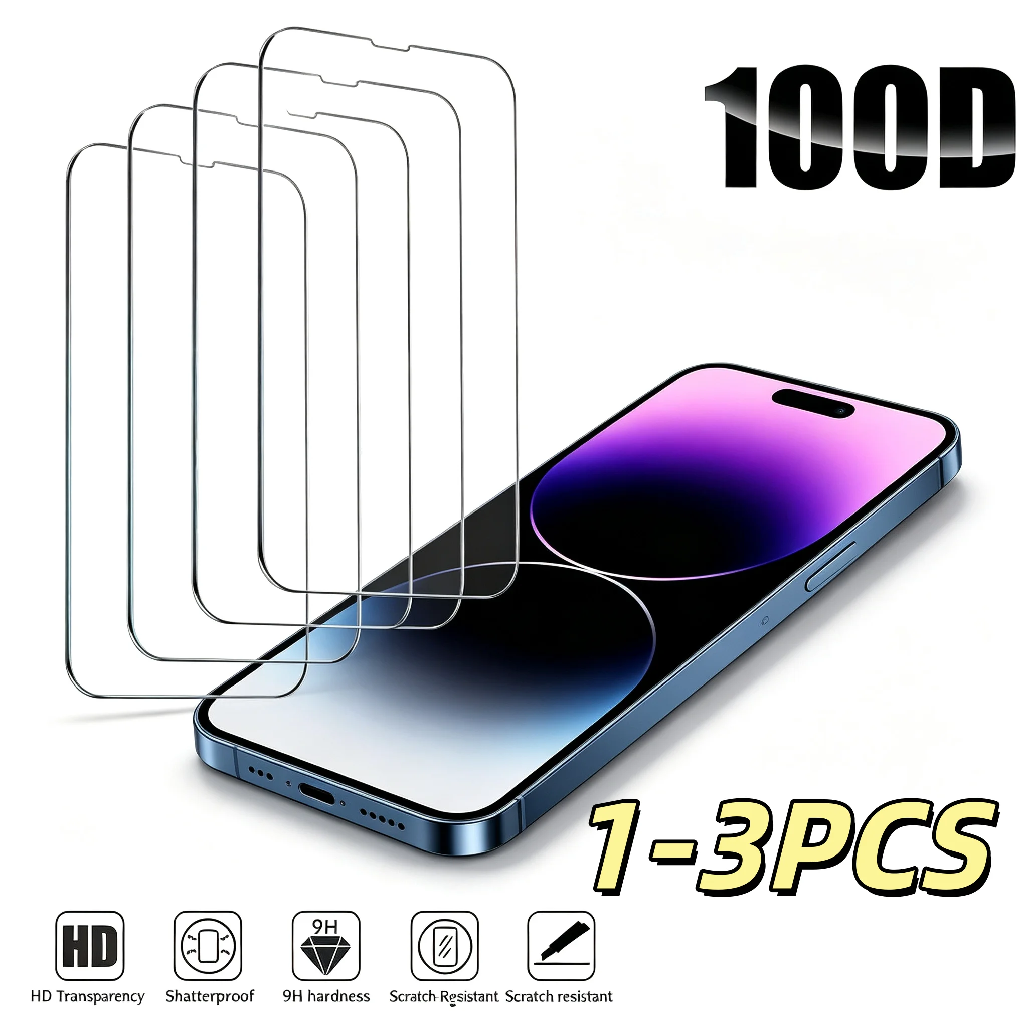 1-3PCS Screen Protector For Samsung Galaxy S26 Ultra S25 S24 S23 S21 S20 FE A56 5G A55 A54 A17 A57 Anti-fall Tempered Glass Film