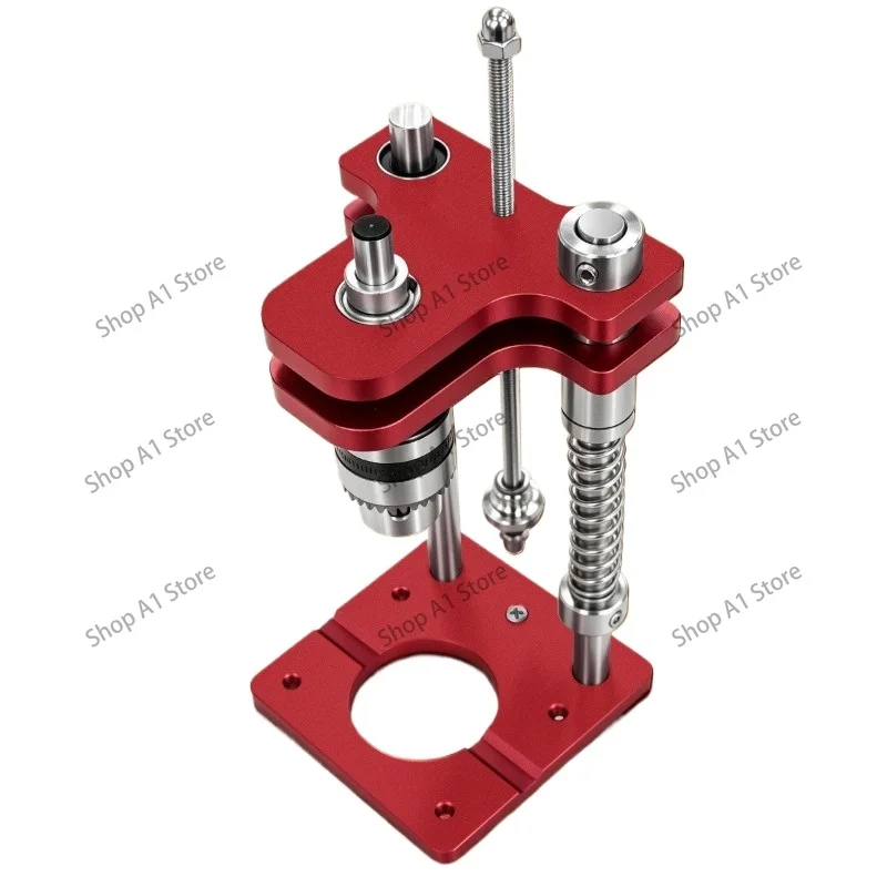 Woodworking Vertical Drill Guide, High Precision Aluminum Hand Drill Stand, DIY Bench Drill Support