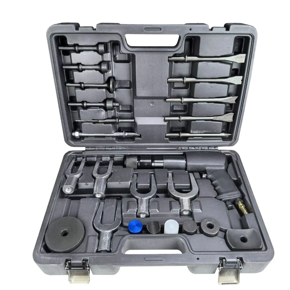 

WZAUTO Chassis Brake Disc Removal Various Vehicles Tapered Punch Flat Chisel Ball Fork Powerful Air Hammer Impact Hammer Kit