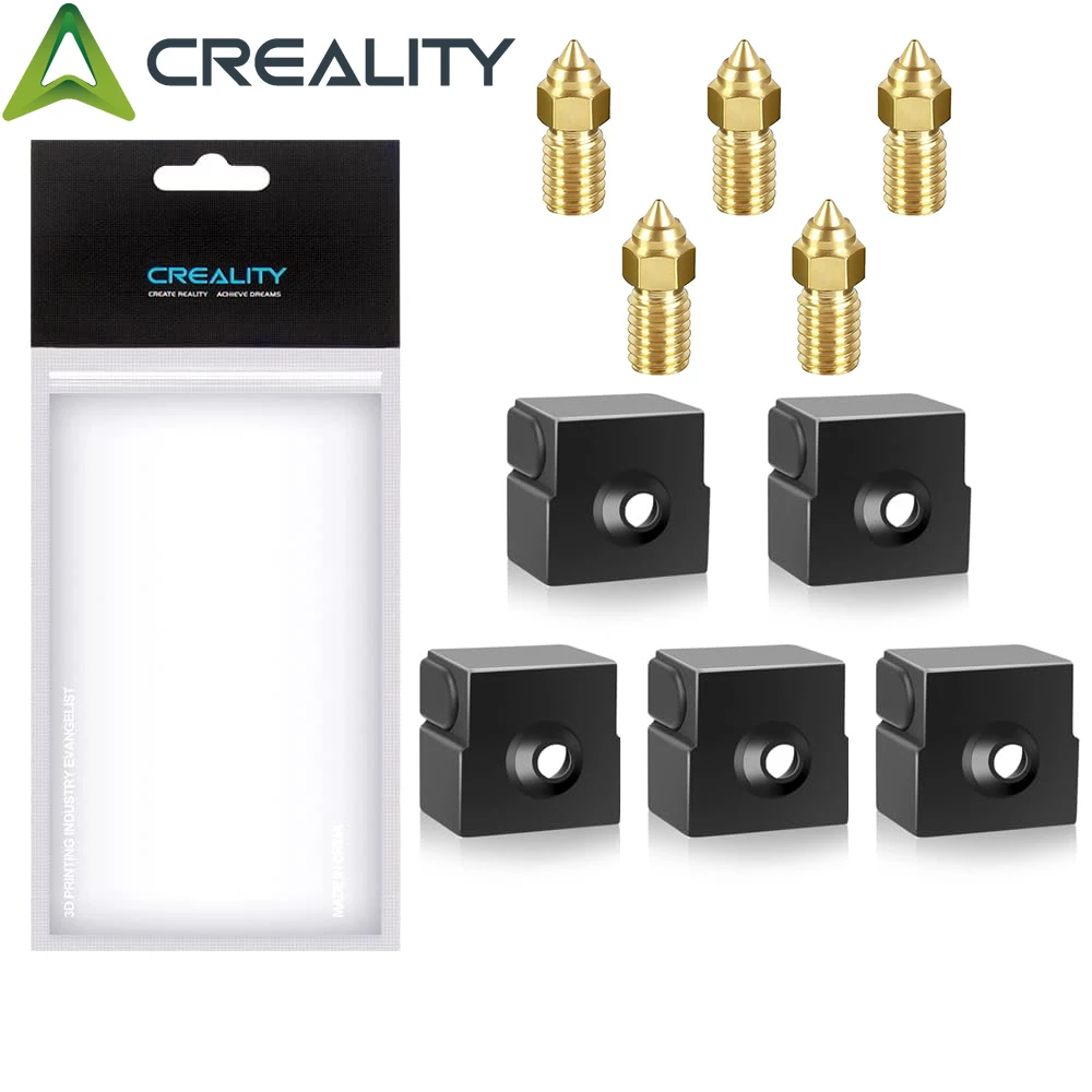 Creality Ender 3 V3 SE 0.4mm High-Speed Brass Nozzles+Silicone Sock for Ender 5 S1/M6/Ender 7 3D Printer