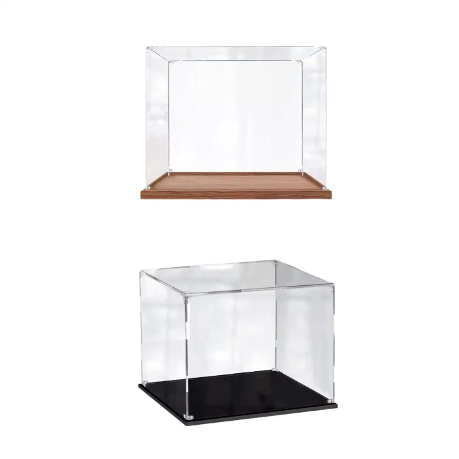 Acrílico Display Case para Collectibles, Artesanato, Prateleira de armazenamento, bonecas lembranças, sapatos Estátua, Ação Figuras