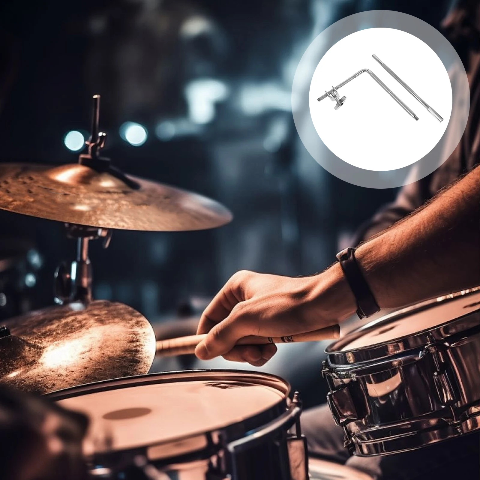 

Adjustable Clamp Metal Mounting Bracket Fixed Holder For Snare Kit Sturdy Drum Clamp Cowbell Fixing Rod Cowbell Bracket For Drum
