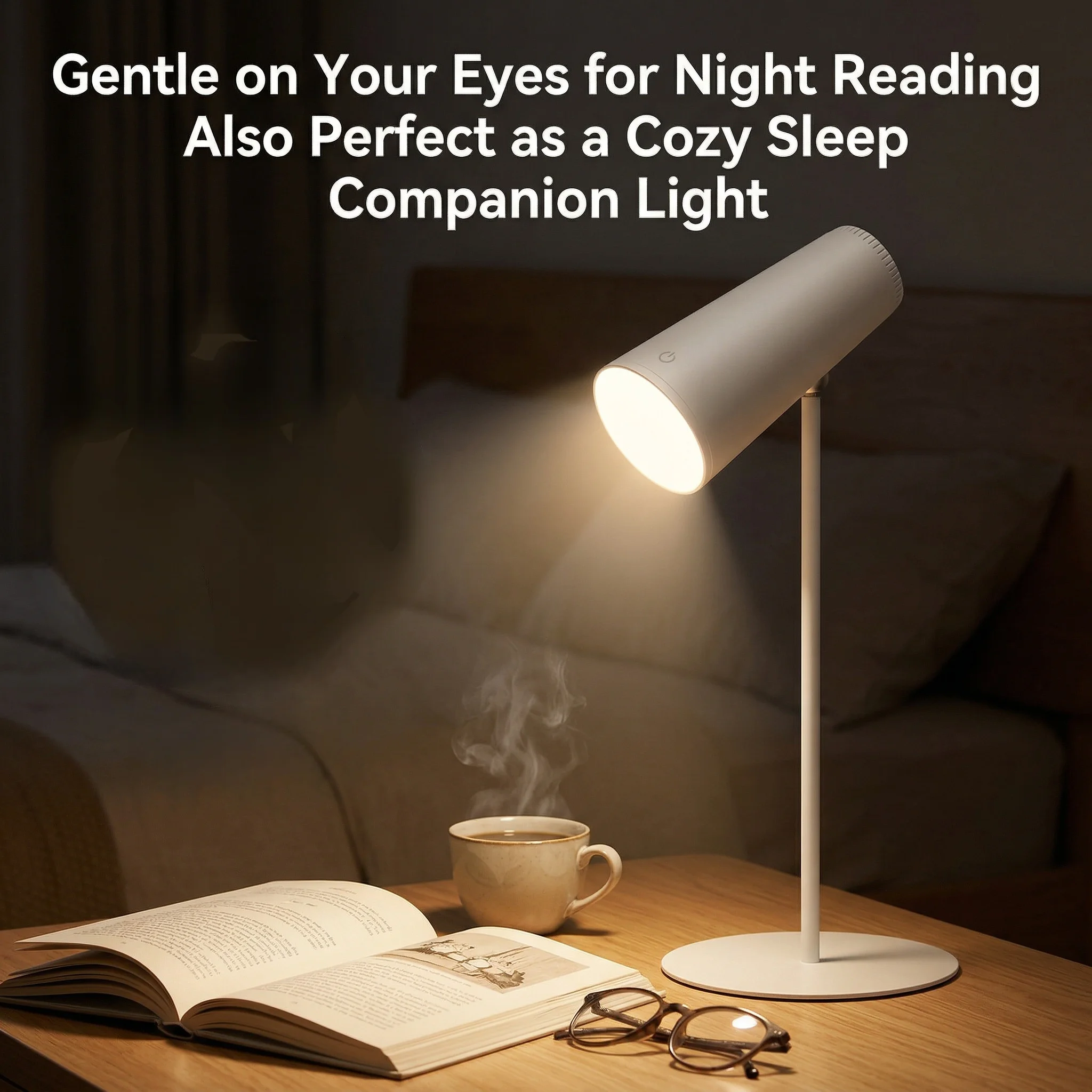 

Настольная лампа с сенсорным управлением и 3 уровнями яркости, 3 цветовых режима, 360° ° Гибкая лампа для чтения, бережная для глаз, для дома, офиса, учебы, белая