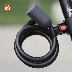 Xiaomi YEELOCK Smart Steel Cable Lock Fingerprint Unlock Anti-Theft Bike Lock USB Charging Waterproof Bicycle Security Lock