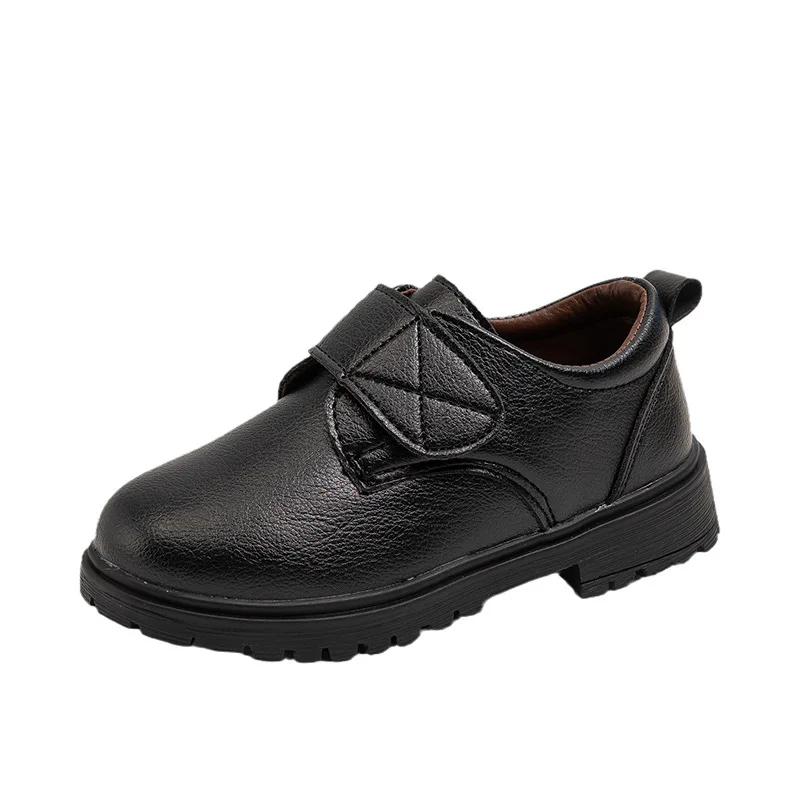 Scarpe in pelle per bambini quattro stagioni scarpe nere marroni per ragazzi moda scarpe uniformi scolastiche per bambini causali stile britannico