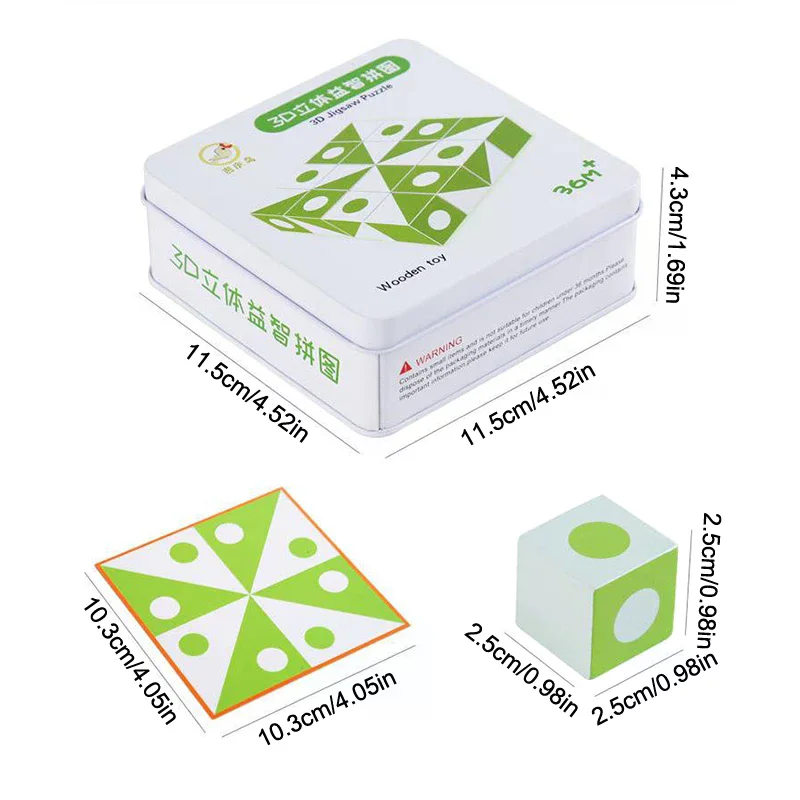 Puzzle 3D Drewniane Kosmiczne Myślenie Logiczne Zabawki Edukacyjne dla Dzieci Matematyka Prezenty dla Dzieci DIY