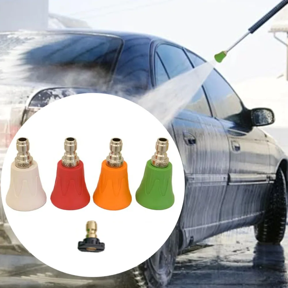 Quick Connect Pressure Washer Nozzle Set 5pcs 014 Inch Fitting Color Coded Nozzles for Home and Commercial Use