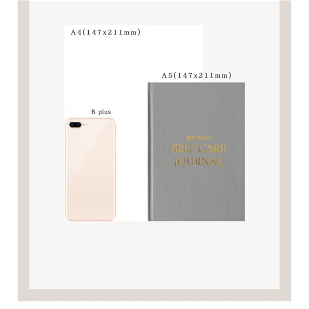 Gratitude Journal 5 Minute 03 Notebook Mod, Auto-Réflexion, Emotional Coach, Record Ple, Punching Schedule, 14x21cm, Nouveau