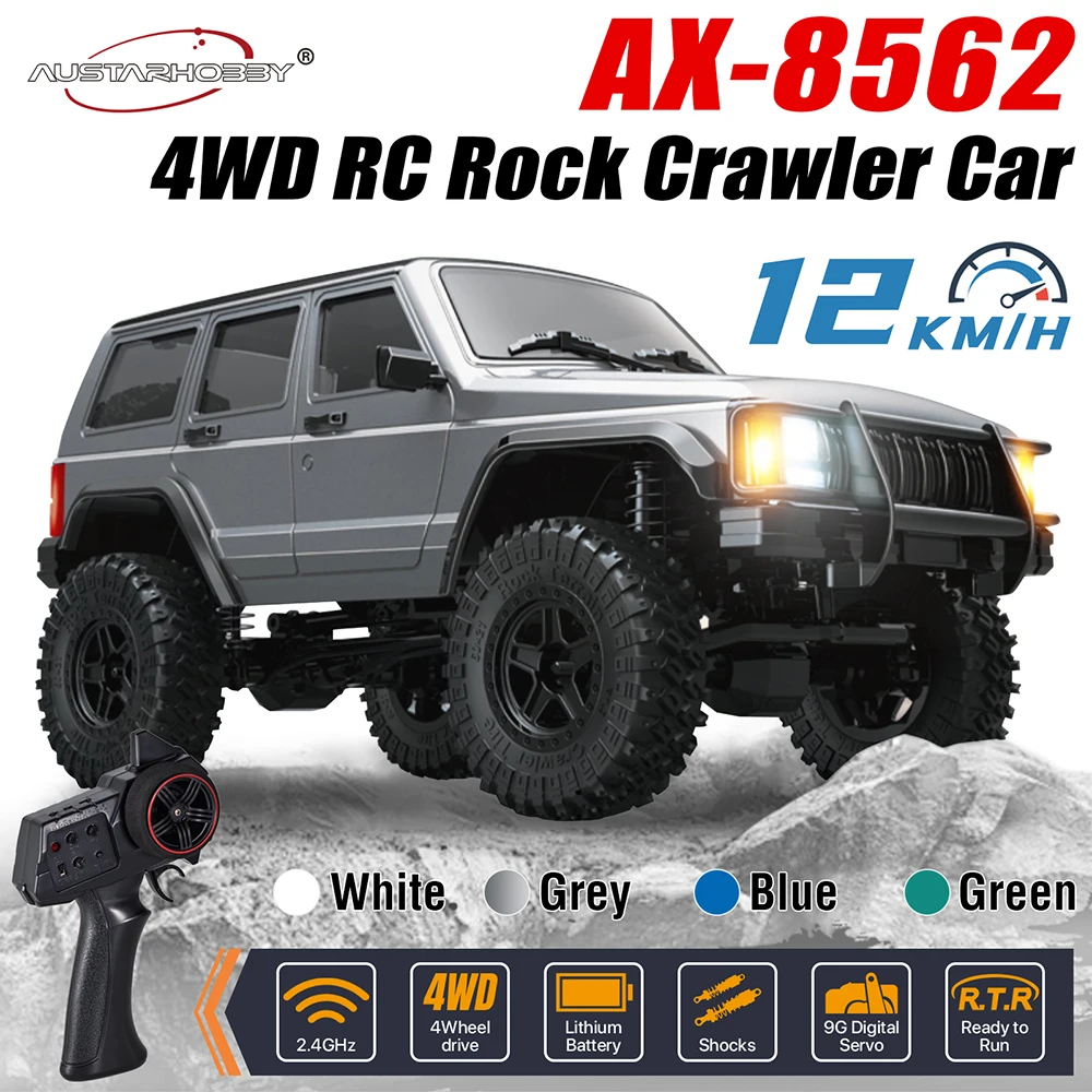 AUSTARHOBBY AX-8562 1/18 RC Car 4WD Rock Crawler Car 2.4G for Kids Adults