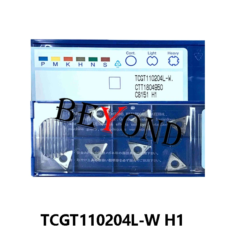 100% Original TCGT 110204 TCGT110202L-W T1200A H1 TCGT110204L-W T1200A AC530U TCGT110204EL T1500A Carbide Inserts CNC Lathe Tool