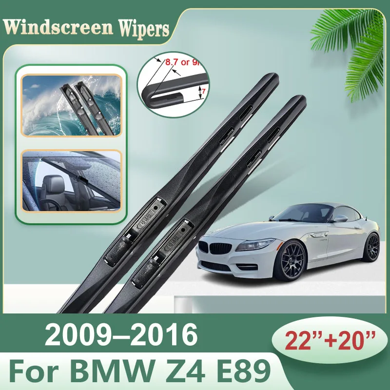 

for BMW Z4 E89 2009-2016 2010 2011 2012 2013 2014 2015 Car Front Rear Wiper Blades Soft Rubber Windscreen Wipers Car Accessories