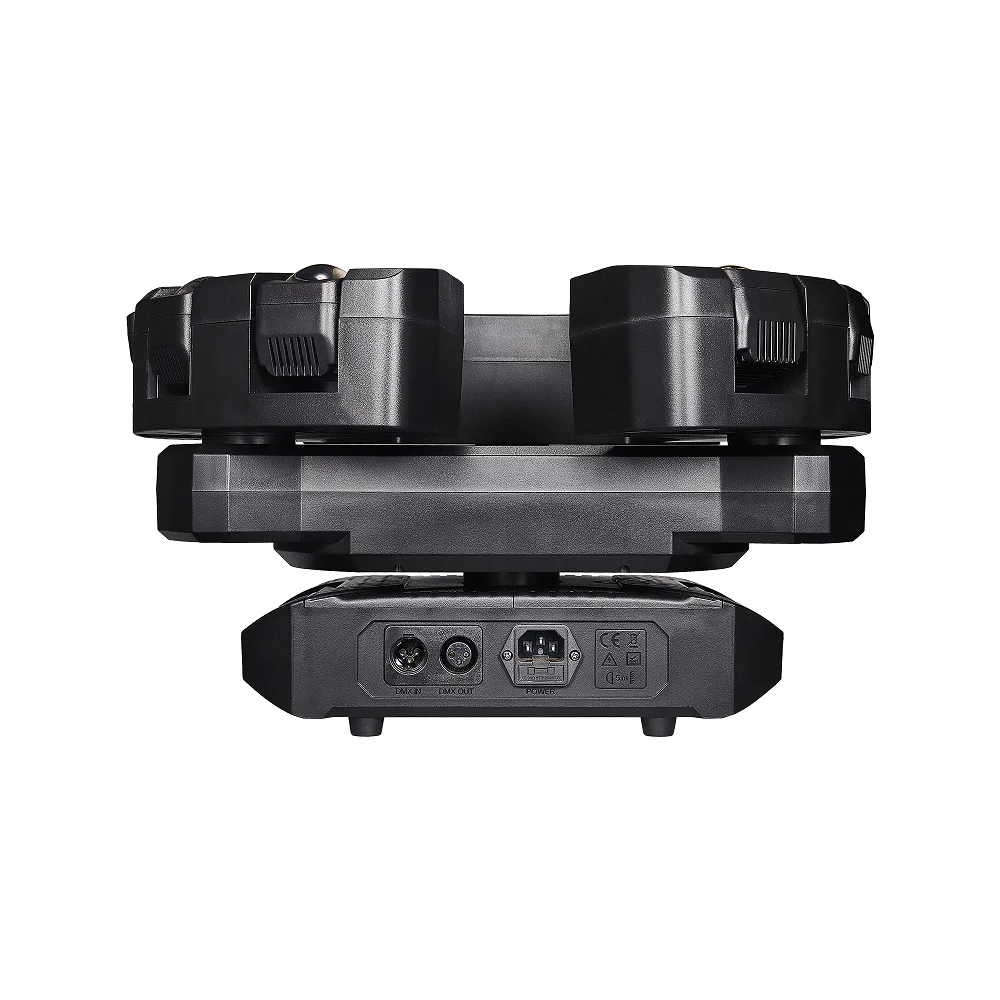 150W 9 Heads Multifunctional DJ Stage Light, LED Beam Moving Head Light with Golden Strobe RGB Wash Effect for Wedding Party Bar