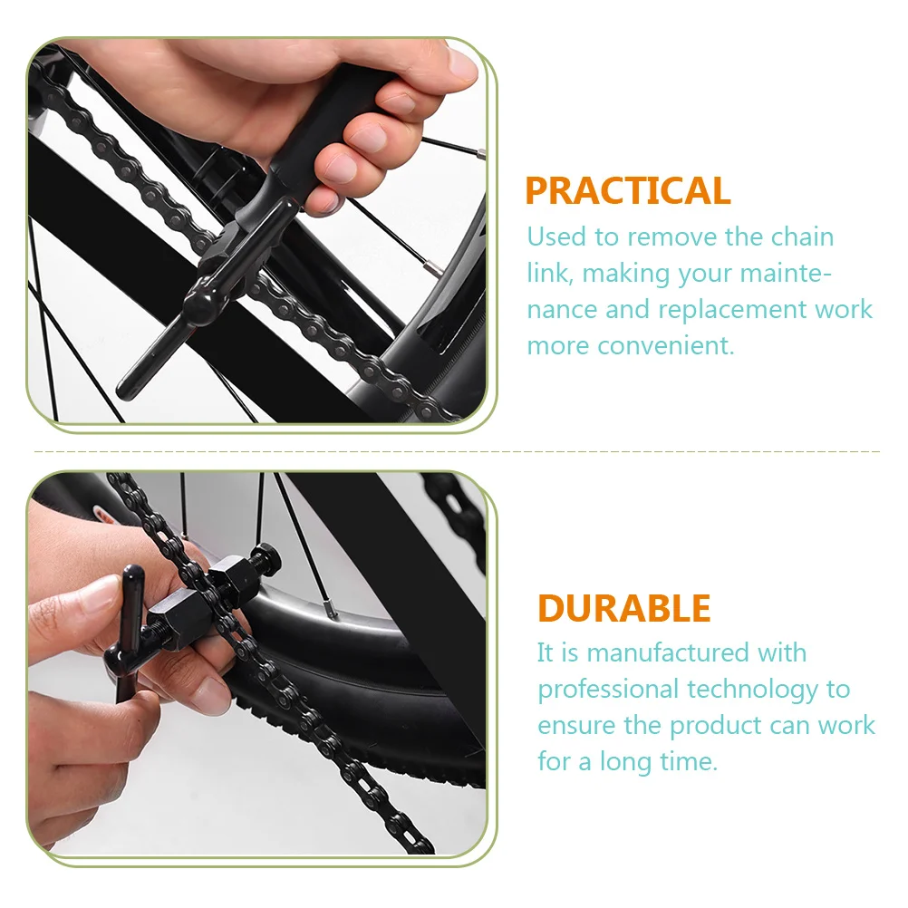 

Bicycle Chain Breaker Carbon Steel Plastic High Hardness Anti Rust Durable Easy Remove Install Bike Chain Ergonomic H Repair