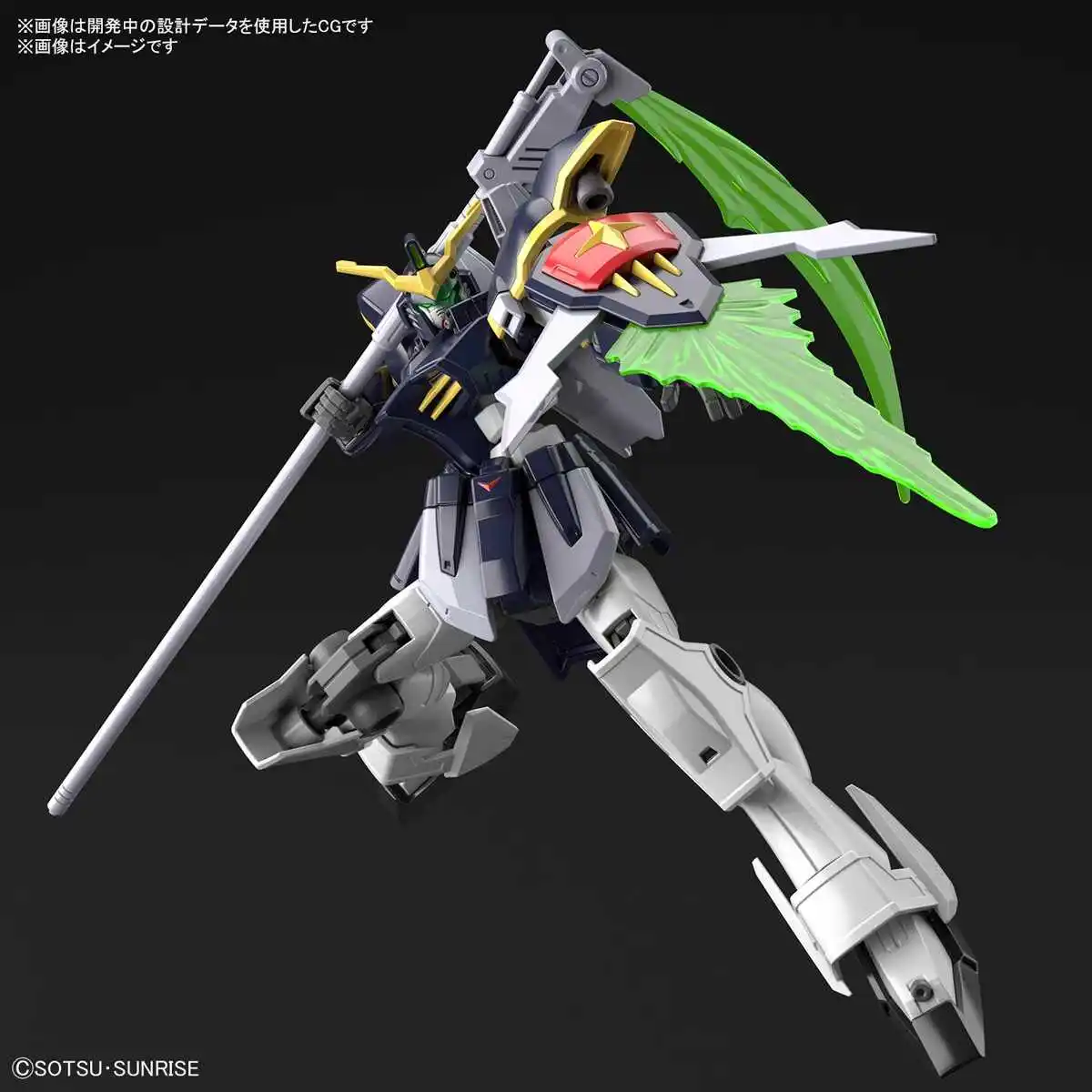 Bandai Genuíno 1/144 HG-XXXG-01D Gundam Deathscythe Model Kit Anime Figure Model Collection Toy Gift