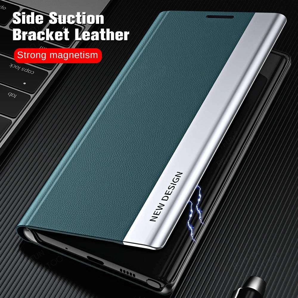 Luxury Leather Magnetic Holder Stand Flip Cover For Xiaomi Mi 12 Pro 12X Case Wallet Book Coque Xiomi Mi12 Xiaomi12 Pro 12Pro