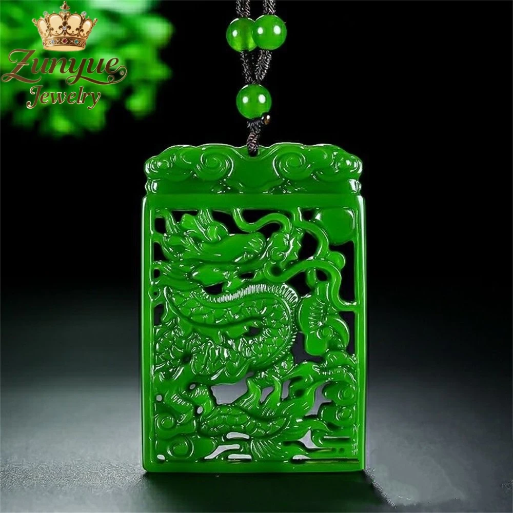 

High-End Hetian Jade Hollowed-Out Jade Pendant Luxury Quality Jewelry Charms Fashion Jewelry Exquisite Popular Elegant Young