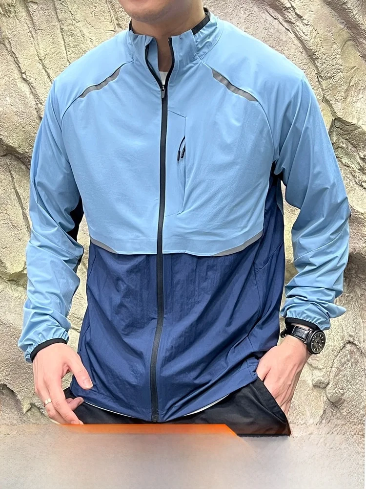 Break Wind Series Outdoor Jacket Laser Perforated Reflective Waterproof Elastic Breathable Quick Dry Nylon Spandex Youth Fashion