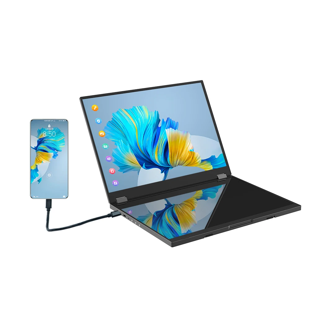 

Dual Screen Portable MeegoDock VP6 Dual Screen For USB-C Mobile Phone&HD Device Portable Laptop