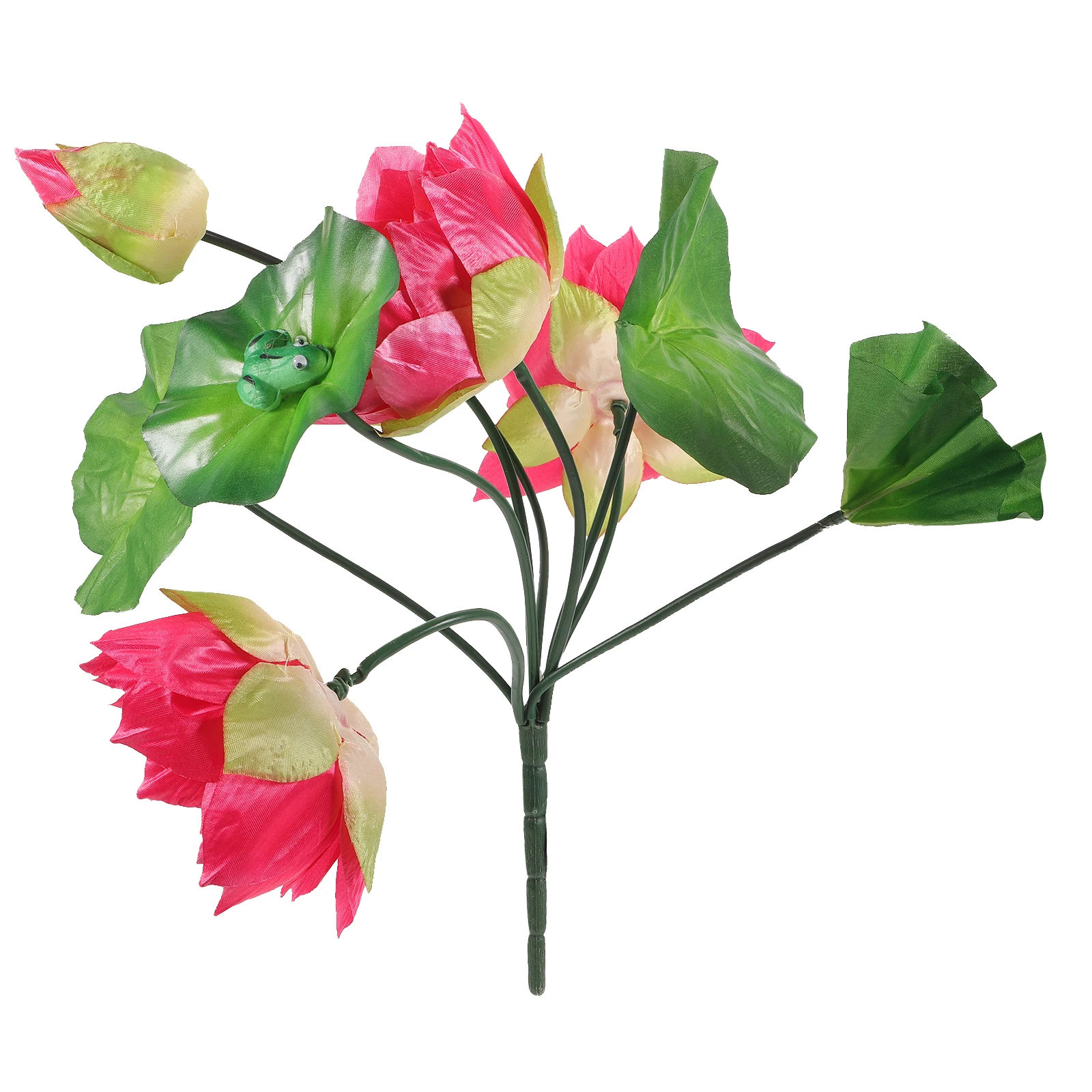 

Elegant 9Pcs Pink Artificial Lotus Flowers Faux Floral Decor For Courtyard Ponds And Fountains Stylish Lotus Water Accents