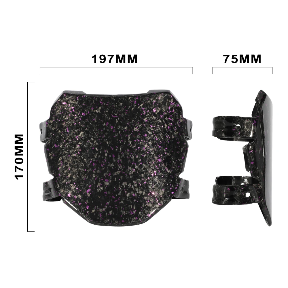 Funparts لوحة رقم الترخيص ألياف الكربون ل Surron Lightbee S X Stark Varg ل Talaria Sting دراجة نارية الملحقات E-Bike