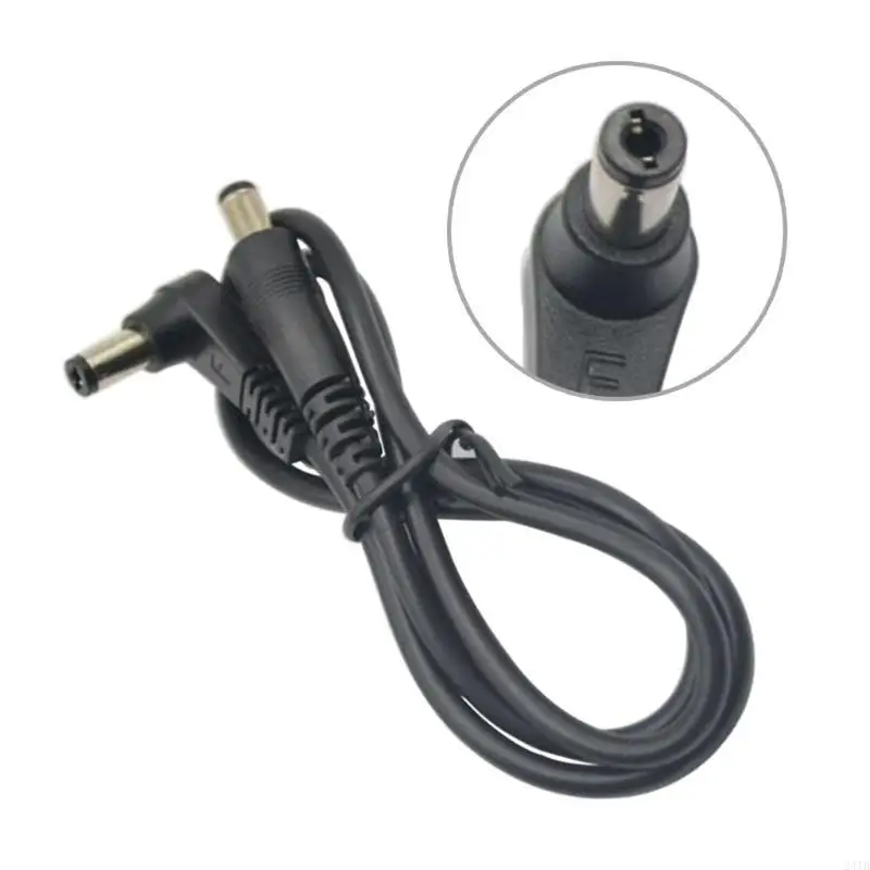 Guitar Effect Pedal Cable Replacement 5.5x2.1mm Power Cord Connector 60CM Male to Male Power Cable Wire