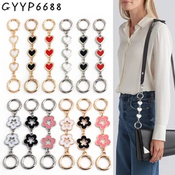 13-14cm Heart/Flower Shape Detachable Bag Belt Extender Chains For Shoulder Handbag Bags Extension Underarm Chain Accessories