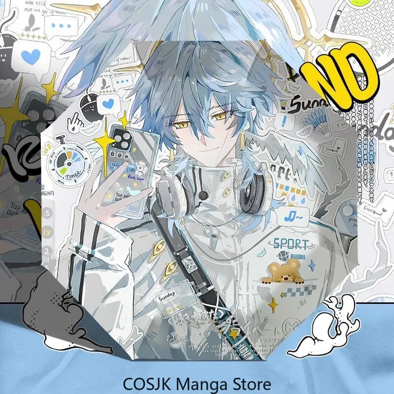 Anime Honkai:Star Rail Sunday High-Appearance Auto Open Close Umbrella UPF 50+ UV Protection Sun Rain 2-Use Foldable Umbrella view 2