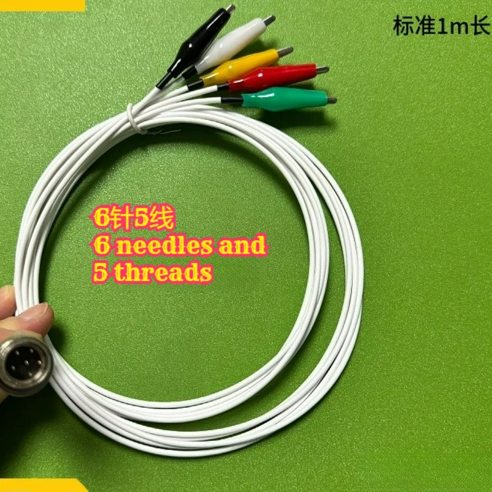 For CHI660E/760E D Workstation Electrode Cable Electrochemical Alligator Clip Cable 4/5 Connector