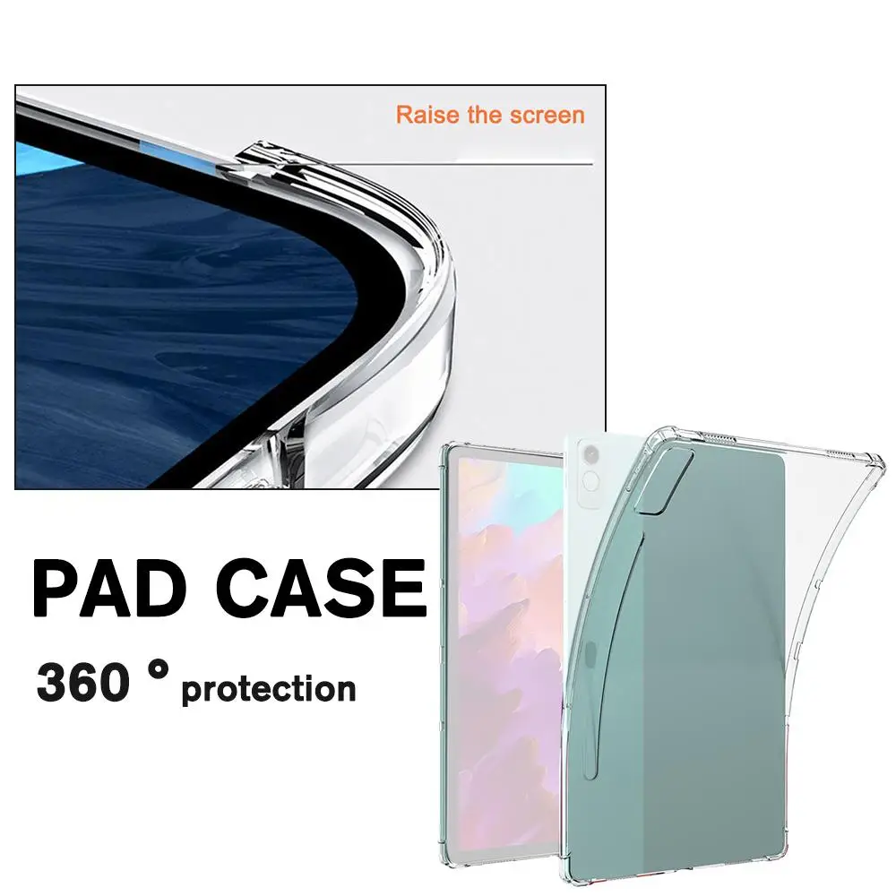 For Lenovo Xiaoxin Pad Pro 12.7 Case 2023 Clear Silicone TPU Tablet Back Cover for Lenovo Tab P12 12.7 TB370FU Funda C7I5