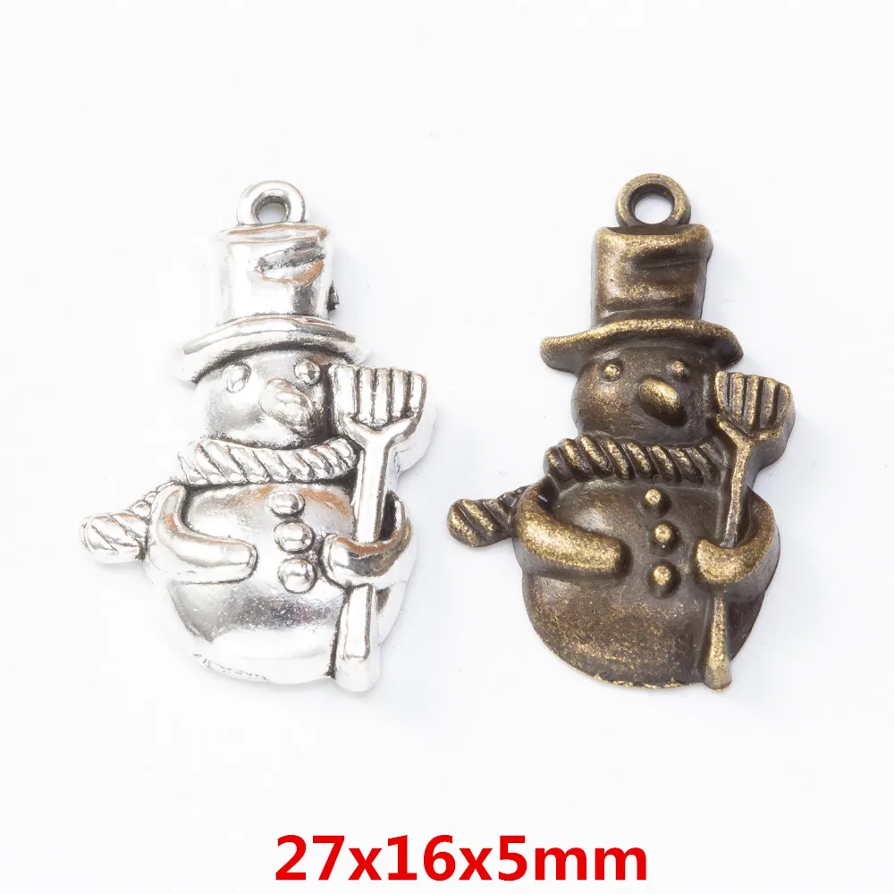 

20pieces (snowman) vintage zinc alloy charm metal pendant DIY jewelry discovery making accessories2278