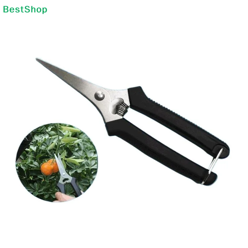 〔Q〕Stainless Steel Fruit Picking Shears With Sharp Blades Non Slip Handles For Gardening Harvesting Fruits Vegetables Flowers