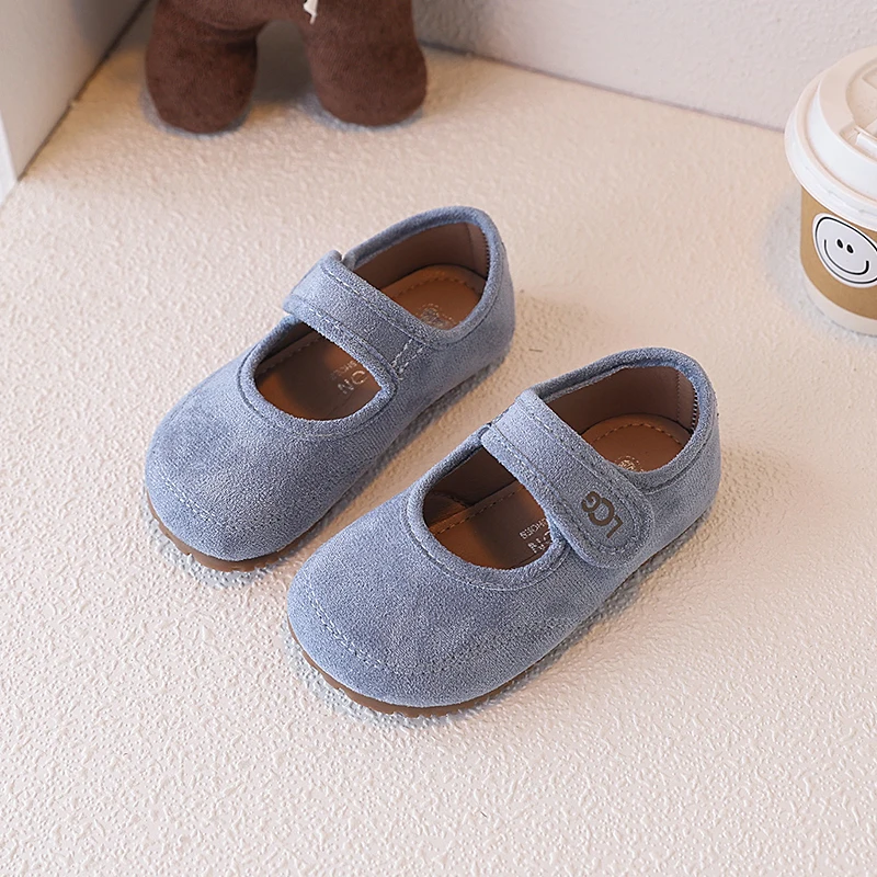 Mary Janes-Schuhe für Kinder, Wildleder, flach, für den Frühling, lässig, Unisex, flache Schuhe für Mädchen, atmungsaktiv, flexibel, prägnanter Stil, Kinderschuhe, Größe 23–36 – Detail 7