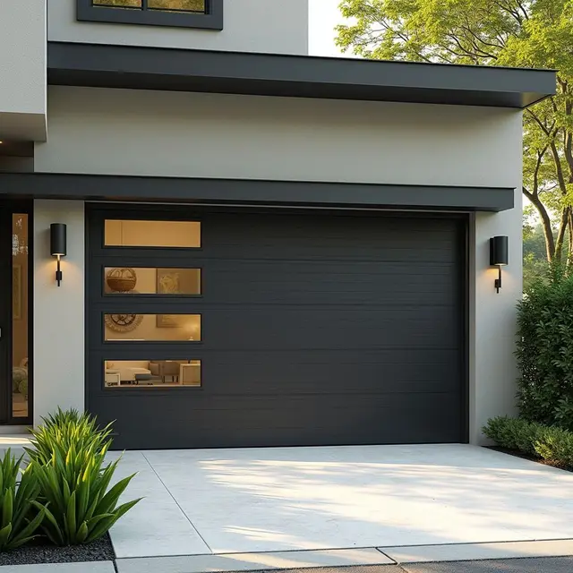 Sturdy and Durable Resistant To Water Penetration Garage Door Anodized Coating Garage Doors with APP Control Smart Furniture 2