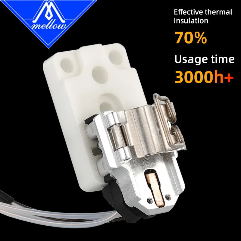 يانع زركونيا السيراميك عازل كتلة عدة ل Bambu Lab A1 / A1 طابعة ثلاثية الأبعاد صغيرة H2D Hotend اليسار قاعدة تثبيت ترقية أجزاء #2
