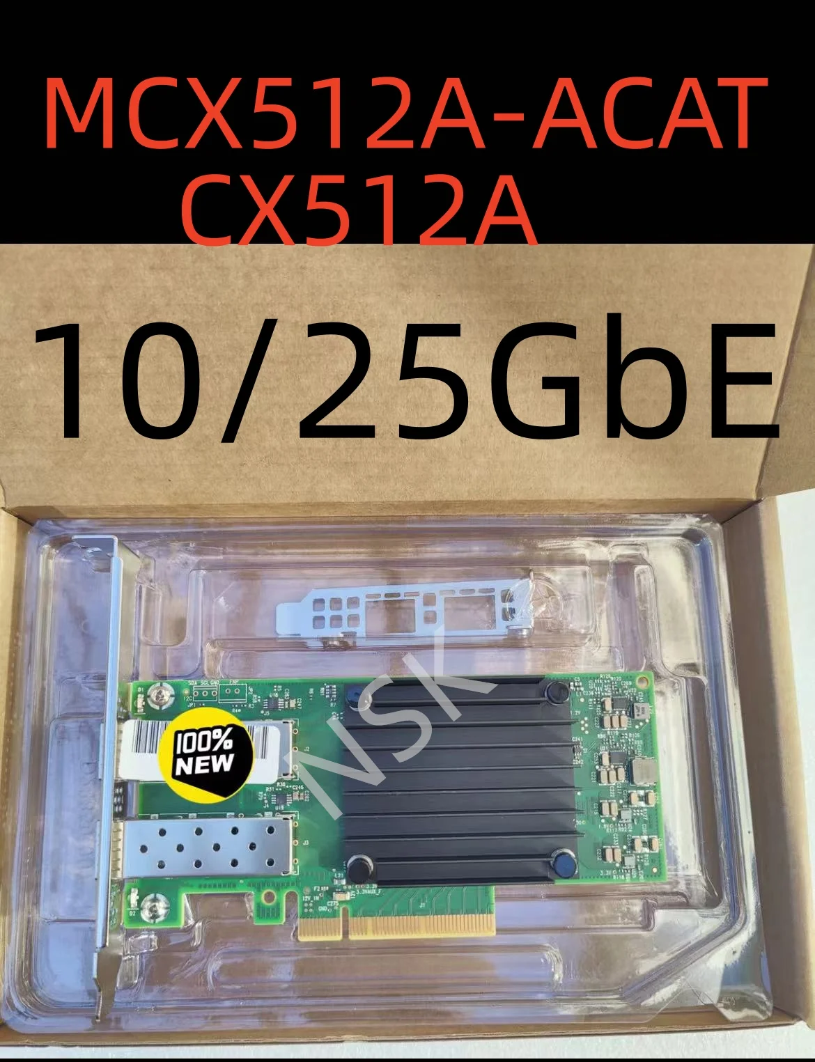 MCX512A-ACAT CX512A FOR Mellanox ConnectX-5 EN 10/25GbE Dual-Port SFP28 PCIe 3.0 x8 Adapter