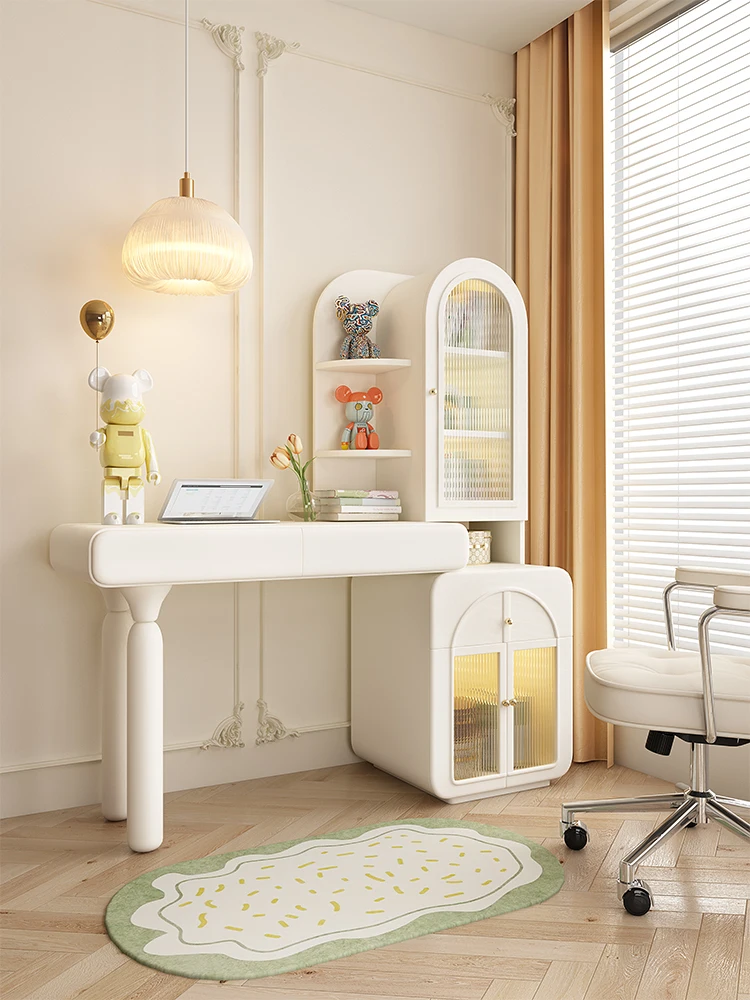 Desk Bookshelf Integrated Table Student Household Computer Desk Desktop Writing Table and Chair Combination