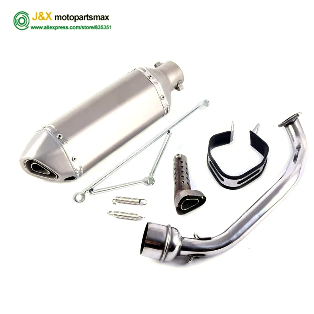 GY6 العادم GY6 125 150CC 157QMJ محرك نموذج عالية الأداء سكوتر GY6 سكوتر العادم دثر 157qmj الفولاذ المقاوم للصدأ #3