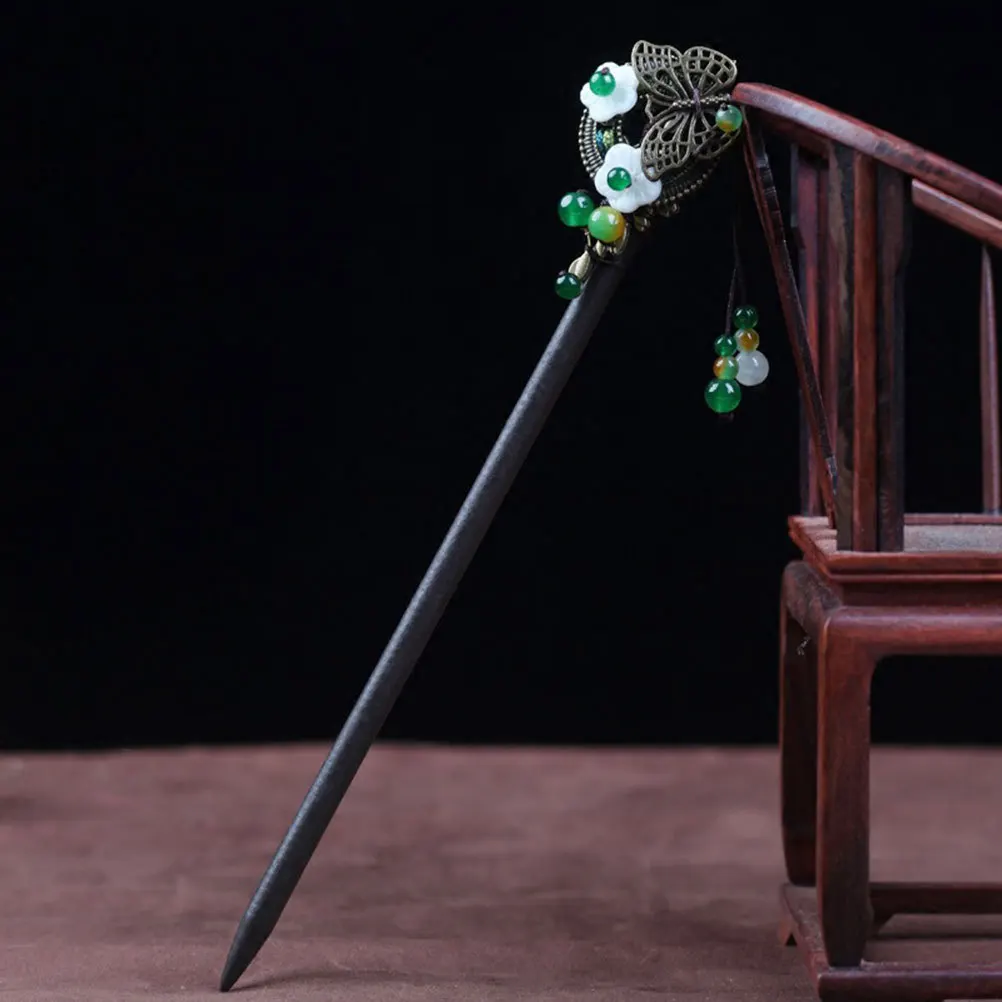 

Vintage Chopsticks Decorative Hairpins Tassel Hair Sticks Retro Hairpin For Women Updo Party Casual Wear Hair Accessories