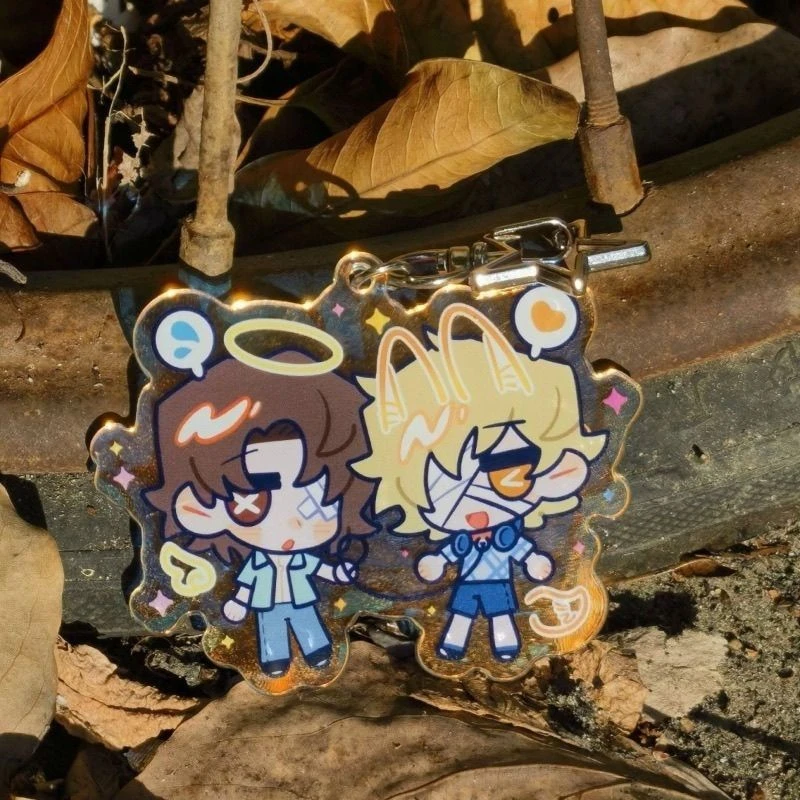 Game Identity Ⅴ Florian Brand Matthias Chernin‌ Cosplay Keychain Kawaii Acrylic Pendant Keyring Key Chain Bag Accessory Prop
