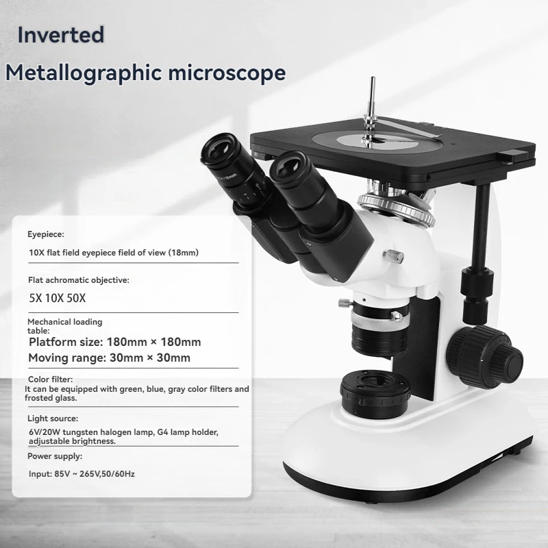 Metallographic Automatic Three Eye Inverted Melting Depth Welding Seam Depth Microstructure Analyzer Microscope