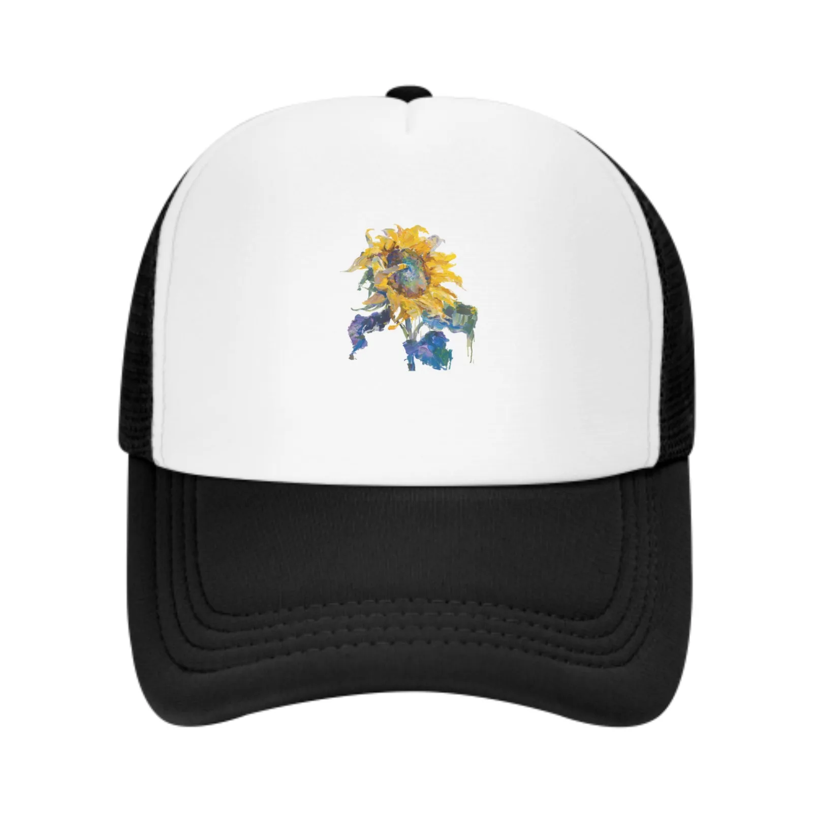 

Art Sunflower Baseball Caps Fashion Trucker Hat Unisex Mesh Caps for Women Men Outdoor Leisure Travel Neutral Sun Hat