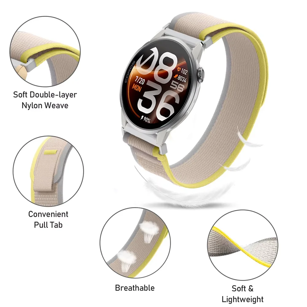 20mm 22mm Sport Trail Nylon Band for COROS APEX 4 42mm PACE 4 Pro PACE 4 3 Bracelet Suunto Vertical 2 Race 2 S CMF Watch 3 2 Pro