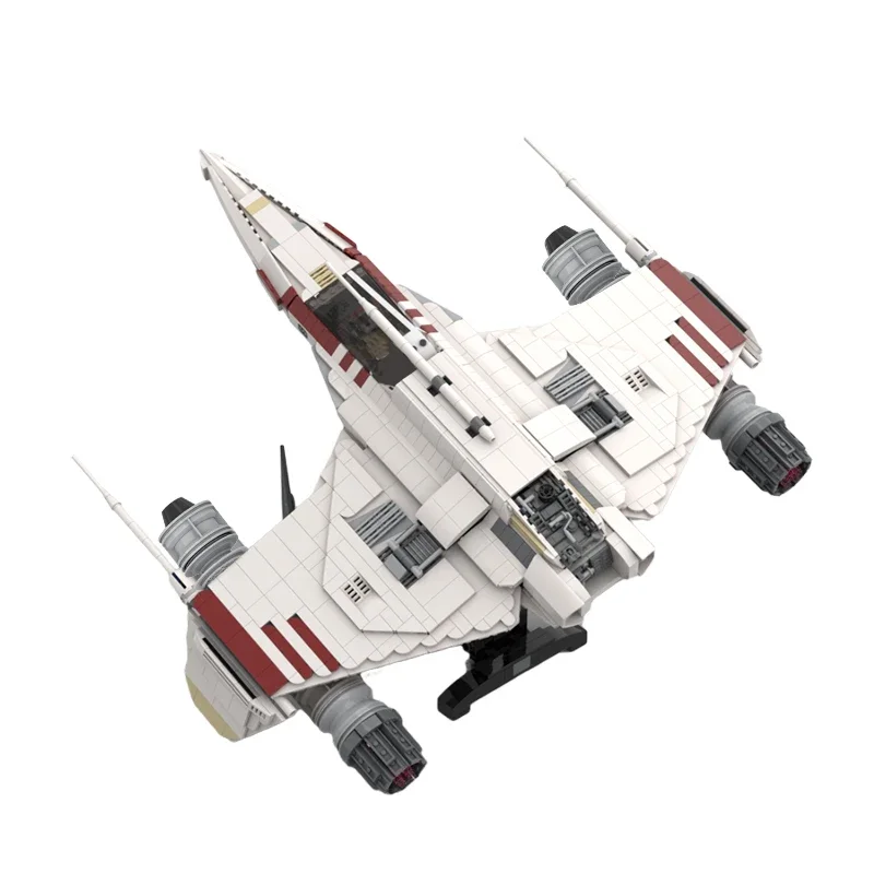 MOC-127180 Space Starfighter Building Block Kit UCS Fighter E-Wing Battle Aircraft Model DIY Kids Puzzle Toys Birthday Gift