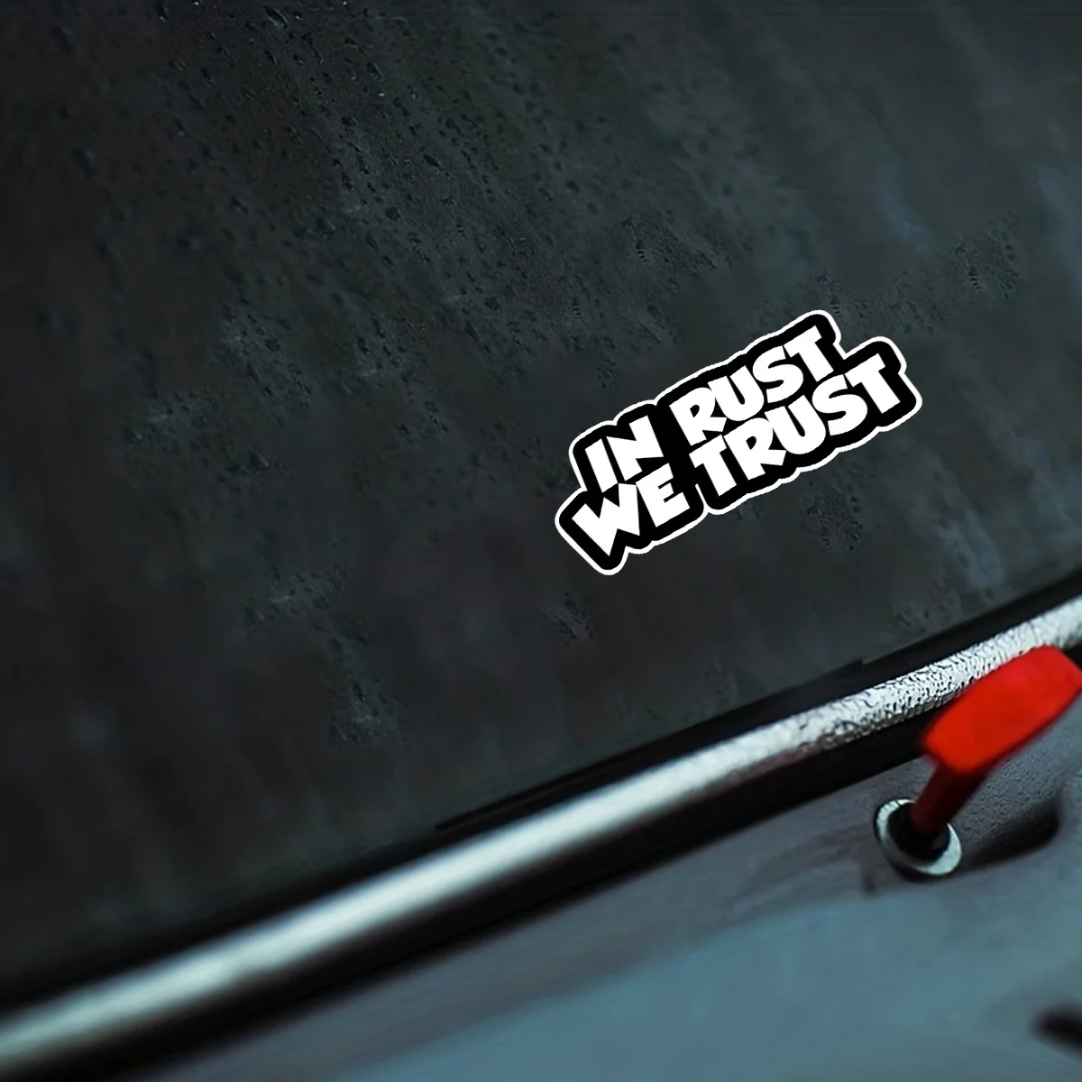 [Funny Vinyl Decal Sticker] Funny IN RUST WE TRUST Car Window Bumper JDM VW VAG Novelty Vinyl Decal Sticker