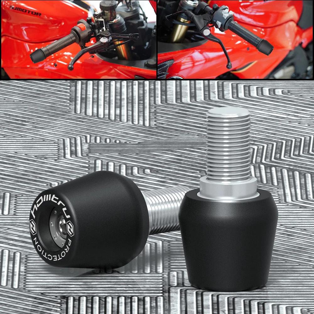 Motorcycle Handlebars Grips Ends Plug Bar Weights Ends Handlebars Caps For Ducati Panigale 1199 S R / 1299 S R 2012-2020